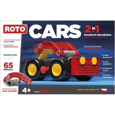 Efko Stavebnica Roto Cars 2v1 Bugina, 65 ks
