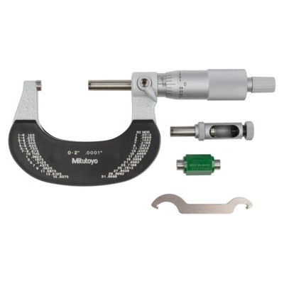 Mitutoyo Mikrometr třmenový analogový 0-2" výměnné doteky mitu-104-165