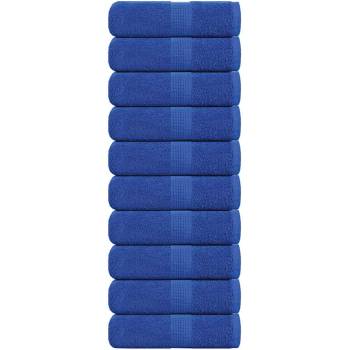 vidaXL Кърпи за гости FROGN 10 бр. сини 30x50 см 360 г/м2 (136709)
