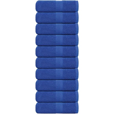 vidaXL Кърпи за гости FROGN 10 бр. сини 30x50 см 360 г/м2 (136709)