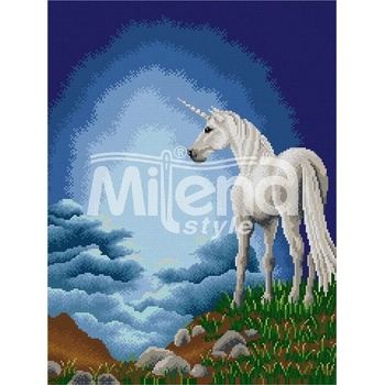 Milena Style Еднорог - гоблен със схема конци dmc 1: 1