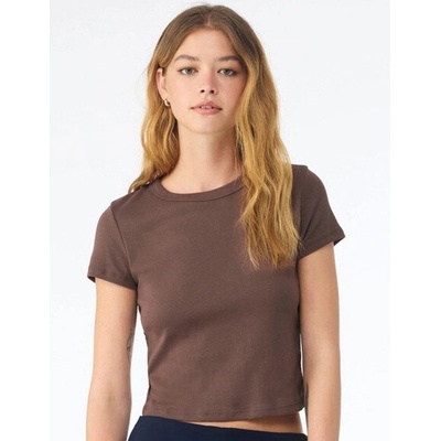 Bella Dámsky crop top BL1010 Solid Cocoa Blend
