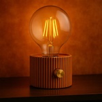  Ретро LED Нощна Лампа с Edison Крушка, Батерия - Топла Амбиентна Светлина за Спалня и Декорация (Retro-Lamp)