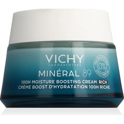 Vichy Mineral 89 100H krém na podporu hydratácie s výživnou textúrou 50 ml