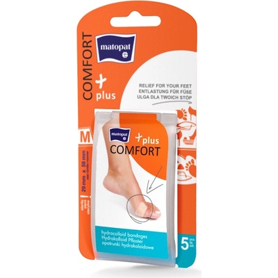 MATOPAT Comfort Plus hydrokoloidná náplasť M 29 x 59 mm 5 ks