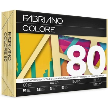 Fabriano Копирна хартия Colore, A4, 80 g/m2, банан, 500 лист (1505180176)