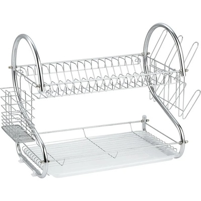MUHLER Сушилник за съдове 2 нива Muhler MR-5224CR 52x24.5x37cm, сребрист (1004925)