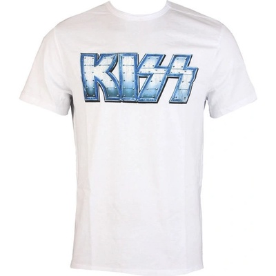 Metal Amplified Kiss METAL DISTRESSED LOGO černá bílá