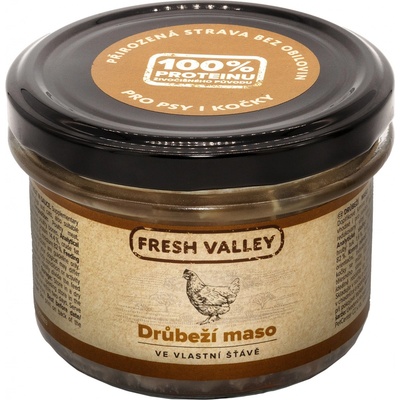 Fresh Valley drůbeží maso ve vlastní šťávě 220 ml – Zbozi.Blesk.cz