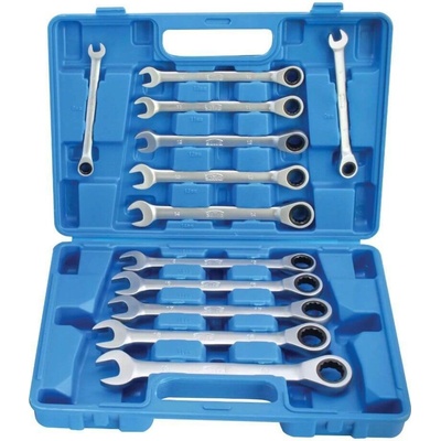 Satra Ráčnové kľúče s račňou 8 - 19 mm sada 12 kusov S-12GW72