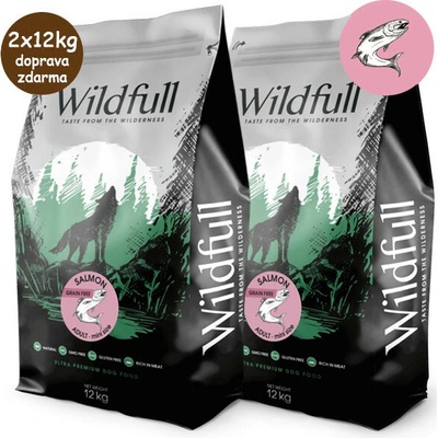 Wildfull Dog Adult Mini Size GF Salmon & Pumpkin 2 x 12 kg