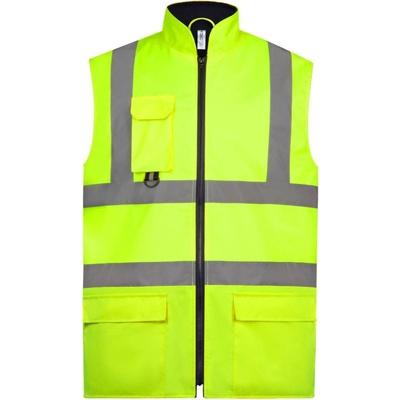 Yoko Vesta HV005 Hi-Vis polstrovaná výstražná žlutáFluorescent