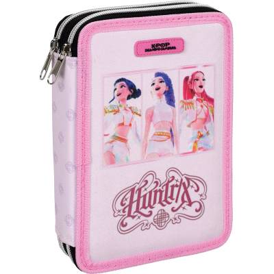 GIM Несесер с пособия GIM K-Pop Demon Hunters - Huntrix Pink, 2 ципа (364-01100)