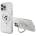 KARL LAGERFELD Magsafe Калъф с Поставка за iPhone 16 Pro Max, Karl Lagerfeld Ringstand Heads Case, Прозрачен (KLHMP16XHMRSKCH)