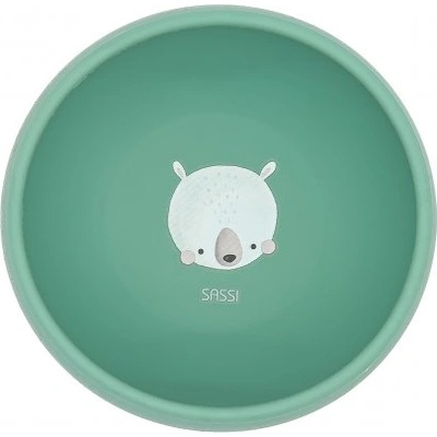 Sassi Силиконова купичка за хранене с вакуум Sassi - Мечка (SSSI1693)