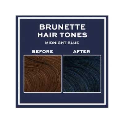 Revolution Haircare Tones For Brunettes tónovací balzám pro hnědé odstíny vlasů Midnight Blue 150 ml