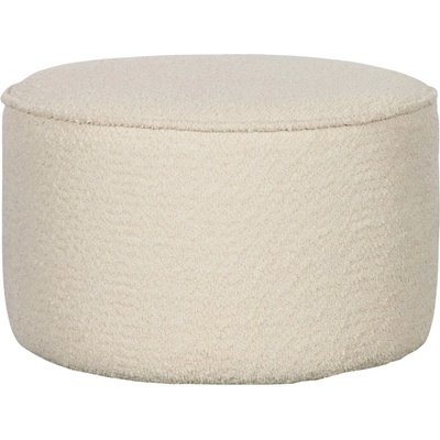 WOOOD Béžový látkový bouclé taburet Norma 60 cm