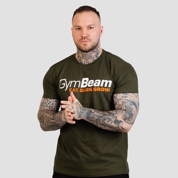 GymBeam Тениска Grow Military Green XL