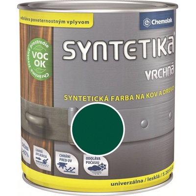 Chemolak Syntetika S 2013 U Farebný email 5400 tmavozelený 600ml