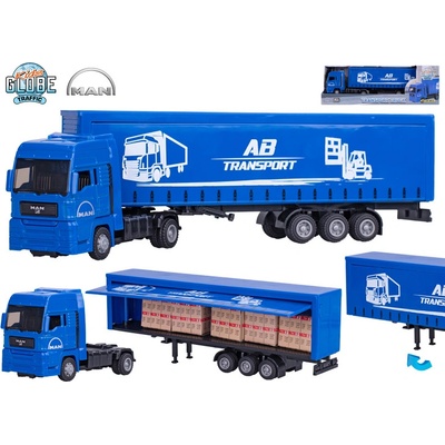 Kids Globe Traffic kamion MAN 30 cm kov volný chod
