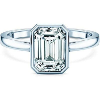 Savicki Zásnubný prsteň Pure biele zlato laboratórny diamant PURE P EM 100 LAB B