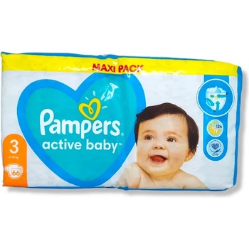 Pampers VPP aktiv baby, номер 3, 6-10кг, 66 броя
