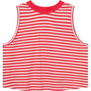 DEDICATED Дамски топ Dedicated Women's Top Namsos Stripes Top - Grenadine Red - размер XL (916-1395-0515)