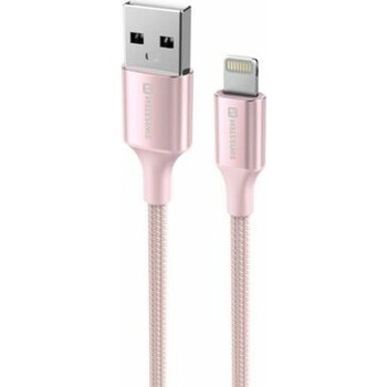 Swissten 71523311 USB / Lightning, 1,5m, růžový