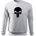 DRAGOWA мъжки суитшърт Punisher, бял, 300г/м2 (3787)