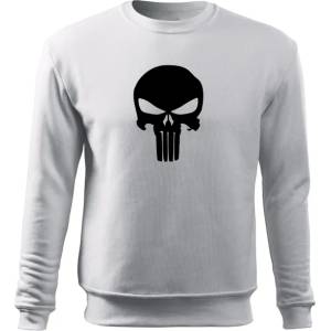 DRAGOWA мъжки суитшърт Punisher, бял, 300г/м2 (3787)