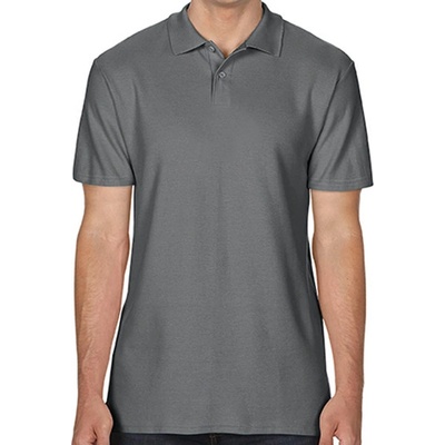 Gildan Pánska polokošeľa G64800 Charcoal -Solid