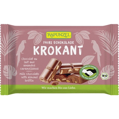 Rapunzel Mléčná čokoláda s mandlemi křehká 100 g