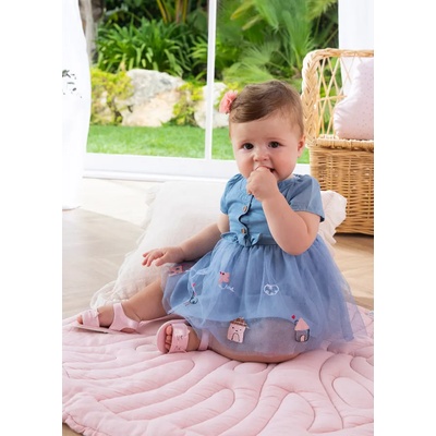 Mayoral Декоративни сандали за бебе момиче с коте в розово Mayoral