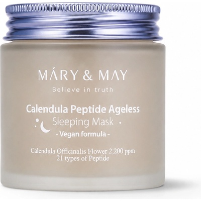 Mary&May Нощна гел маска против стареене с пептиди и листенца от невен MARY&MAY Calendula Peptide Ageless Sleeping Mask 110g