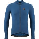 Nalini Фланелка с дълъг ръкав за колоездене Nalini New Soft Wrap L/S Jersey Cycling jersey - Deep Blue - размер M (056-3822-0312)