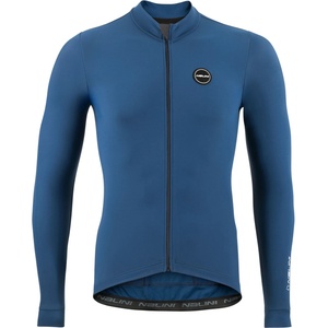 Nalini Фланелка с дълъг ръкав за колоездене Nalini New Soft Wrap L/S Jersey Cycling jersey - Deep Blue - размер M (056-3822-0312)