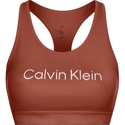 Calvin Klein Дамски сутиен Calvin Klein Medium Support Sports Bra - Кафяв