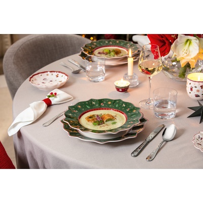 Villeroy & Boch Toy's Delight Obedový set tanierov zelený s polievkovou misou 18 ks