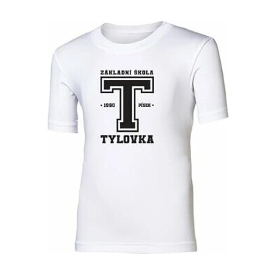 Triko dětské bambus bílá ZŠ J.K.TYLA bílá A