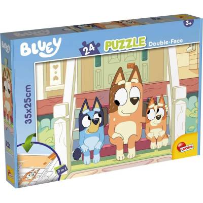 Lisciani Oboustranné Bluey na lavičce s omalovánkou 24 dílků