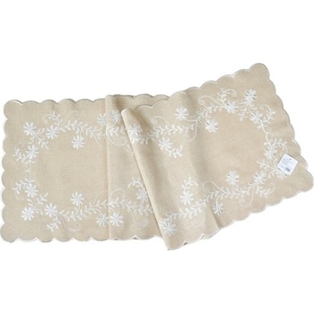 Raebel Vyšívaný behúň 5911 natura Polyester 40x140 cm