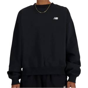 New Balance Дамски пуловер New Balance Women's Sport Essentials Fleece Crew Jumper - Black - размер XS (117-3713-0211)