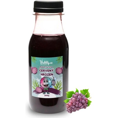 Bubbly Domácí Bubble Tea sirup červený hrozen 300 g
