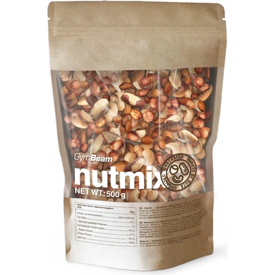 GymBeam Mix prírodných orechov 500 g