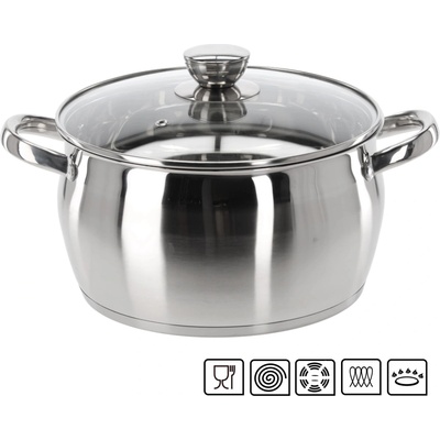 CHOMIK Nerezový hrniec s pokrievkou 5 l 24 cm CH-KIR3394