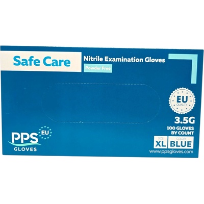 Safe care нитрилни ръкавици, Сини, Рамер xl, 100 броя