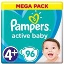 Pampers Active Baby 4+ 96 ks