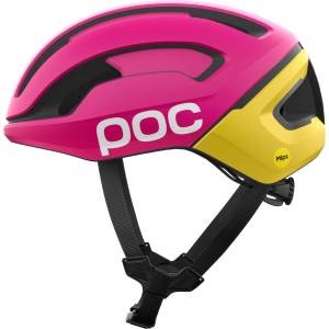 POC Каска за шосейно колоездене POC Omne Air Mips Bike helmet - Rhos Red Matt / Citrine Yellow Matt - размер M 54-59 cm (851-1726-1412)