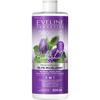 Eveline Cosmetics Organic Bakuchiol micelárna voda 500 ml