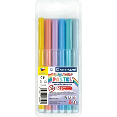 Centropen Colour World Pastel 7550 6 ks